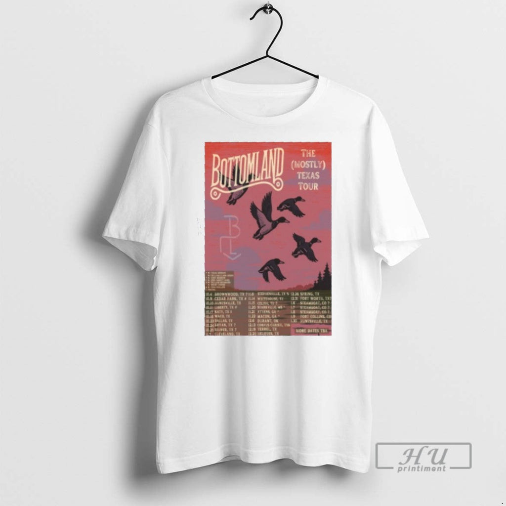 Officials Bottomland The Mostly Texas Tour 2025 - Adult & Kids T-Shirts, Sweatshirts & Hoodies apparel design preview 1