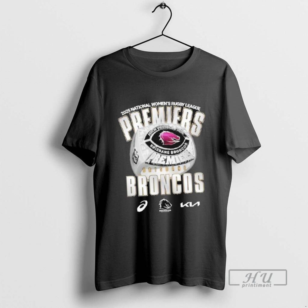 Officials Brisbane Broncos 2025 Nrlw Premiers - Adult & Kids T-Shirts, Sweatshirts & Hoodies apparel design preview 1