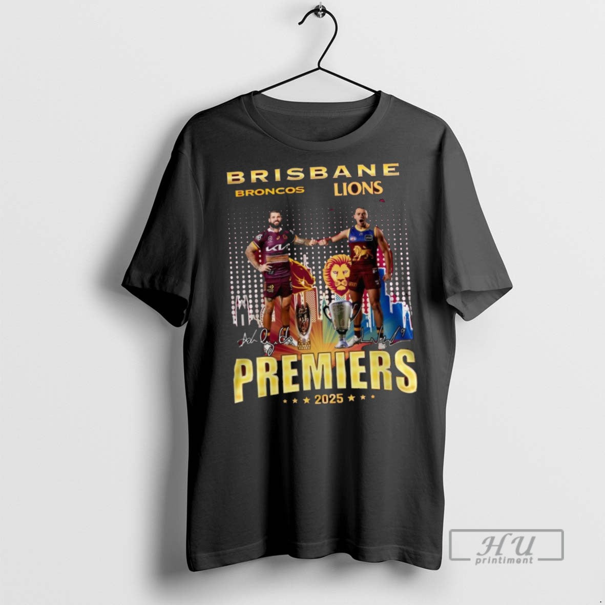 Officials Brisbane Broncos X Lions Premiers 2025 - Adult & Kids T-Shirts, Sweatshirts & Hoodies apparel design preview 1