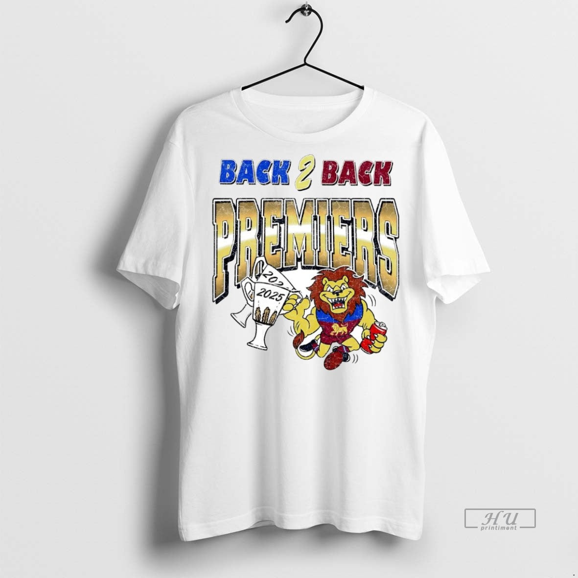 Officials Brisbane Lions 2025 Afl Back 2 Premiers - Adult & Kids T-Shirts, Sweatshirts & Hoodies apparel design preview 1