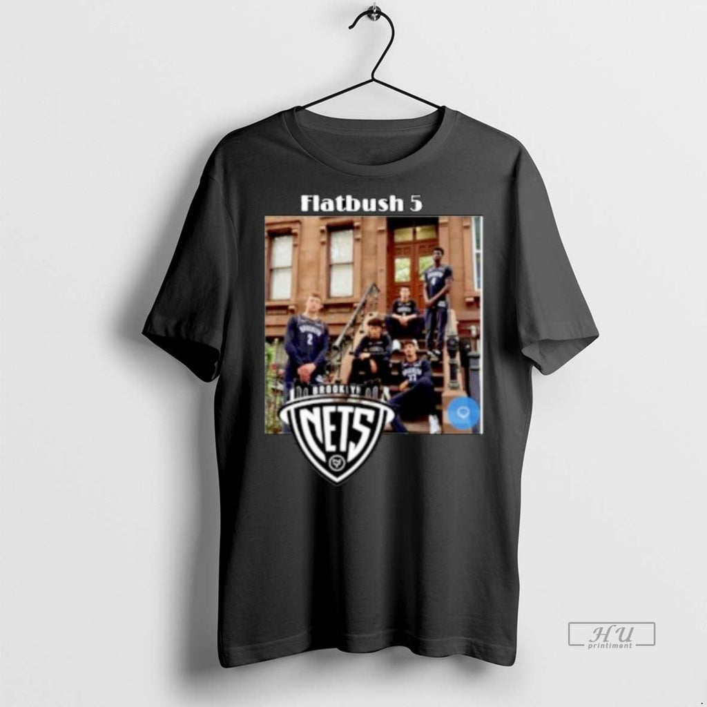 Officials Brooklyn Nets Nba Flatbush 5 Ornaments - Adult & Kids T-Shirts, Sweatshirts & Hoodies apparel design preview 1