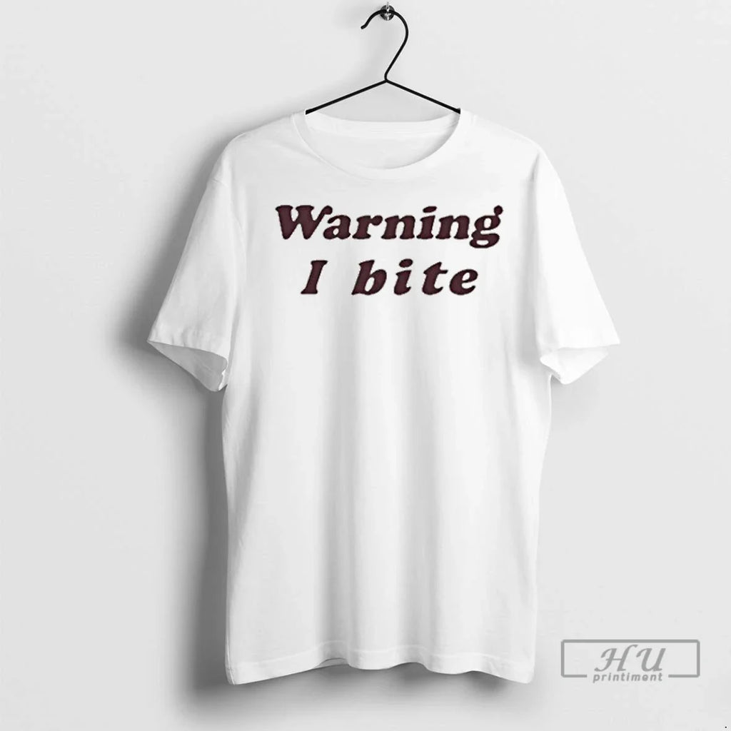 Officials Brooklynnmilly Wearing Warning I Bite 2025 - Adult & Kids T-Shirts, Sweatshirts & Hoodies apparel design preview 1