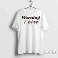 Officials Brooklynnmilly Wearing Warning I Bite 2025 - Adult & Kids T-Shirts, Sweatshirts & Hoodies apparel design preview 1