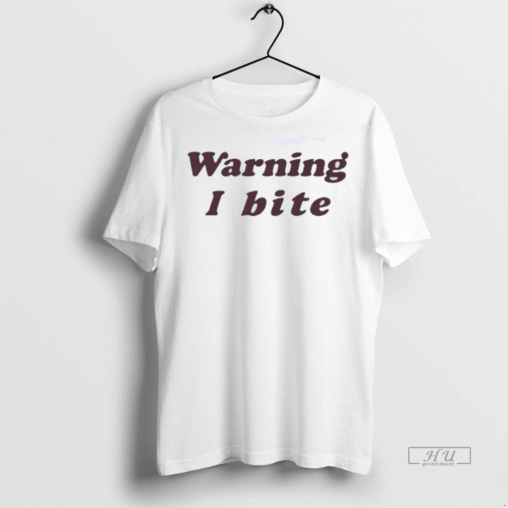 Officials Brooklynnmilly Wearing Warning I Bite - Adult & Kids T-Shirts, Sweatshirts & Hoodies apparel design preview 1
