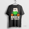 Officials Building Bricks Halloween Brick Or Treat - Adult & Kids T-Shirts, Sweatshirts & Hoodies apparel design preview 1