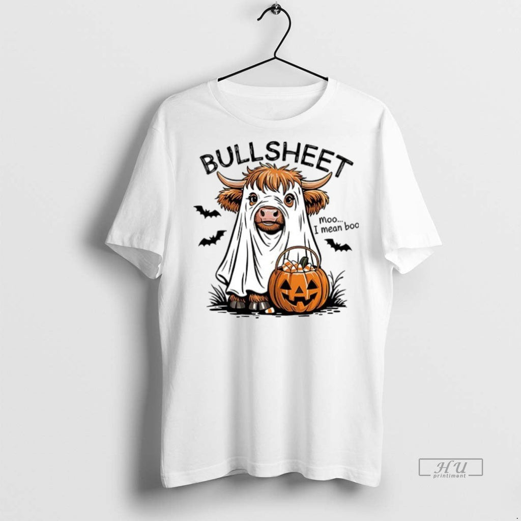 Officials Bullsheet Moo I Mean Boo Halloween Ceramic - Adult & Kids T-Shirts, Sweatshirts & Hoodies apparel design preview 1