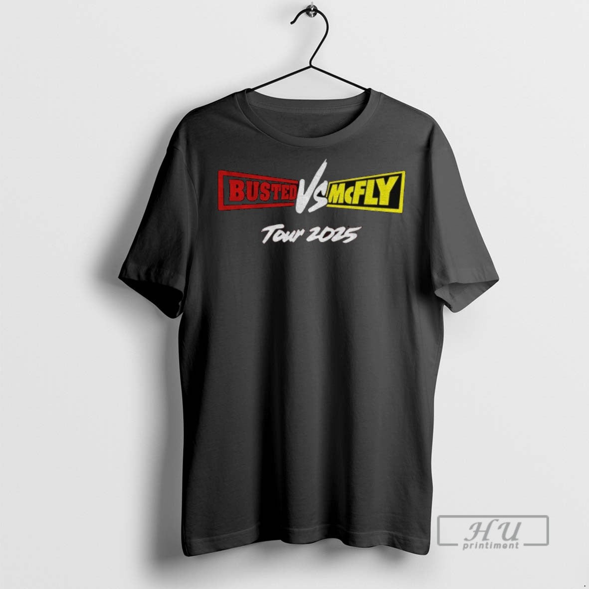 Officials Busted Vs Mcfly Tour 2025 Logo - Adult & Kids T-Shirts, Sweatshirts & Hoodies apparel design preview 1