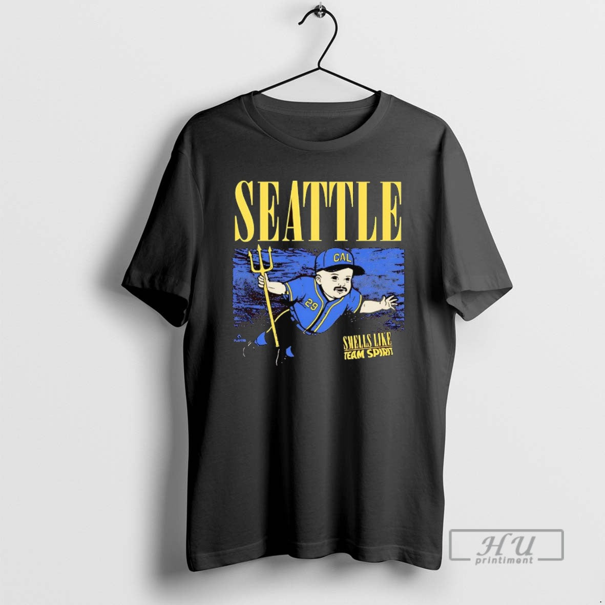 Officials Cal Raleigh Smells Like Team Spirit Seattle - Adult & Kids T-Shirts, Sweatshirts & Hoodies apparel design preview 1