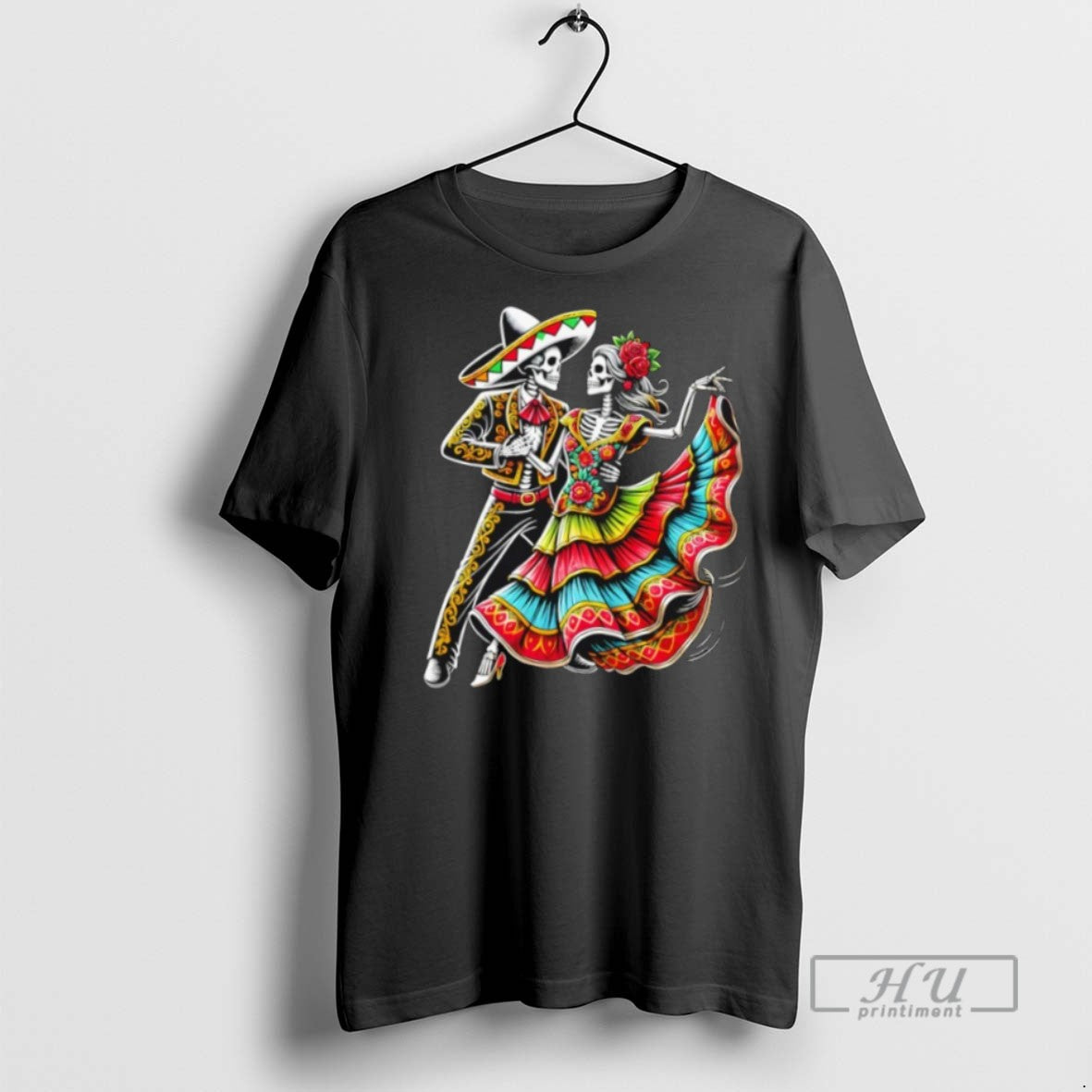 Officials Calavera Dance Lovers Day Of The Dead - Adult & Kids T-Shirts, Sweatshirts & Hoodies apparel design preview 1