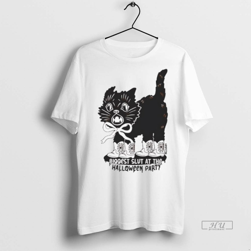 Officials Cat Cowboy Boots Halloween Biggest Slut At - Adult & Kids T-Shirts, Sweatshirts & Hoodies apparel design preview 1