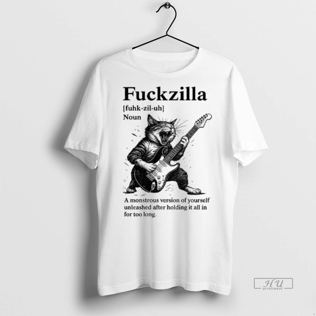 Officials Cat Fuckzilla Definition A Monstrous - Adult & Kids T-Shirts, Sweatshirts & Hoodies apparel design preview 1