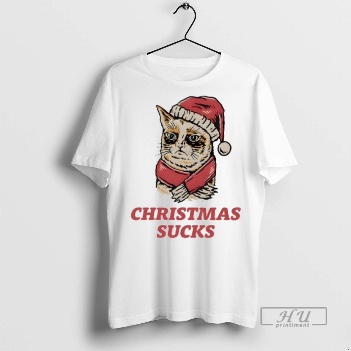 Officials Cat Funny Christmas Sucks - Adult & Kids T-Shirts, Sweatshirts & Hoodies apparel design preview 1