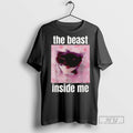 Officials Cat The Beast Inside Me Kitty Ceramic And - Adult & Kids T-Shirts, Sweatshirts & Hoodies apparel design preview 1