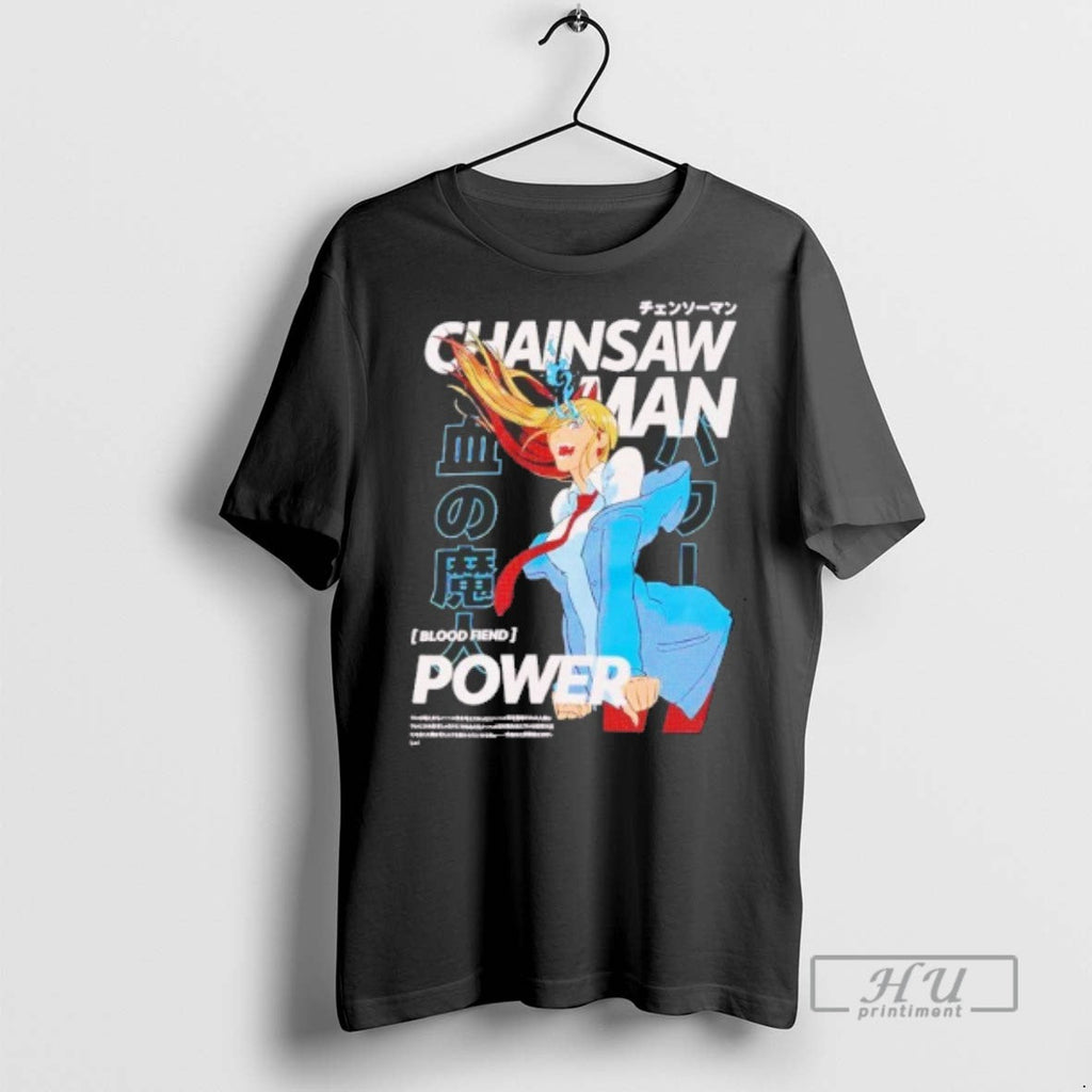 Officials Chainsaw Man Power Magazine Cover - Adult & Kids T-Shirts, Sweatshirts & Hoodies apparel design preview 1
