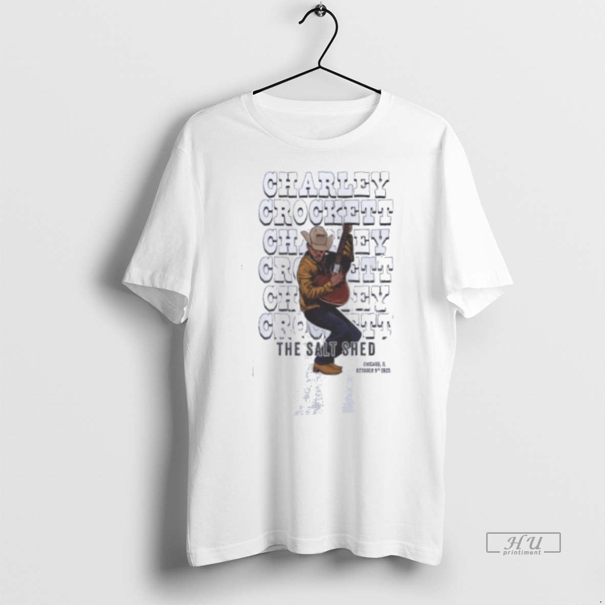 Officials Charley Crockett The Salt Shed Chicago Il - Adult & Kids T-Shirts, Sweatshirts & Hoodies apparel design preview 1