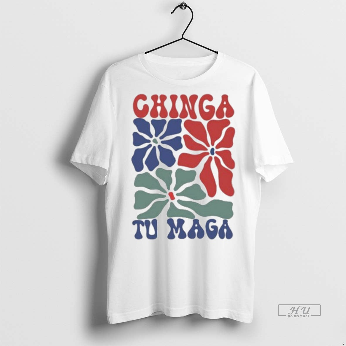 Officials Chinga Tu Maga Floral Sweater - Adult & Kids T-Shirts, Sweatshirts & Hoodies apparel design preview 1