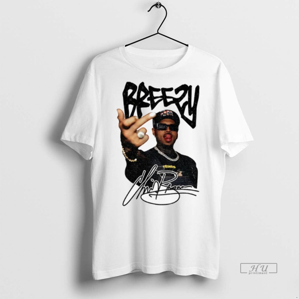 Officials Chris Brown Breezy Bowl Tour 2025 Signature - Adult & Kids T-Shirts, Sweatshirts & Hoodies apparel design preview 1