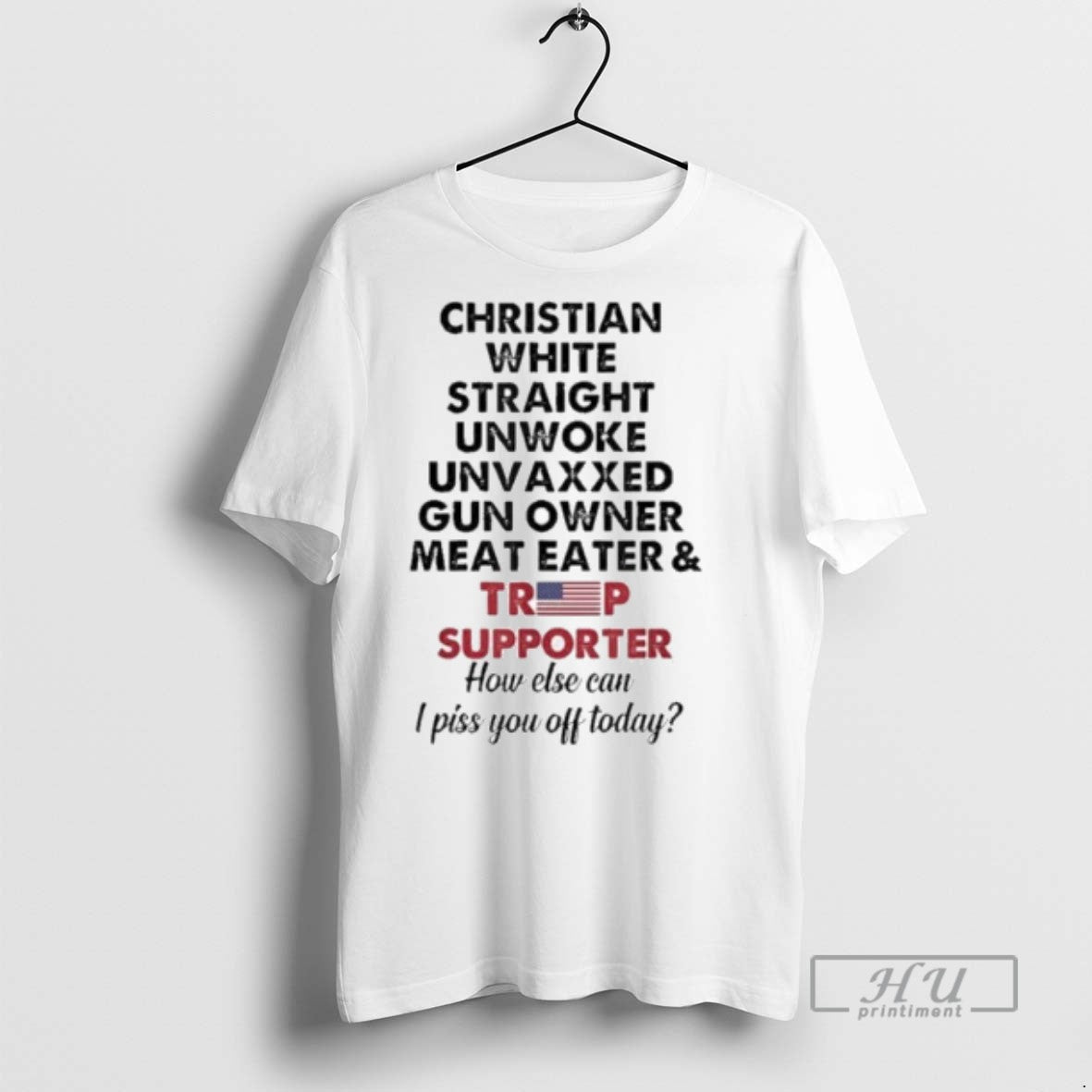 Officials Christian White Straight Unwoke Unvaxxed - Adult & Kids T-Shirts, Sweatshirts & Hoodies apparel design preview 1