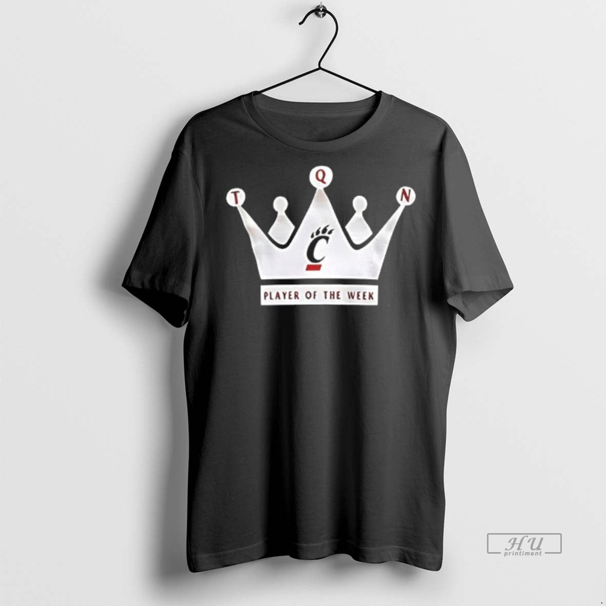 Officials Cincinnati Bearcats Crown Player Of The - Adult & Kids T-Shirts, Sweatshirts & Hoodies apparel design preview 1