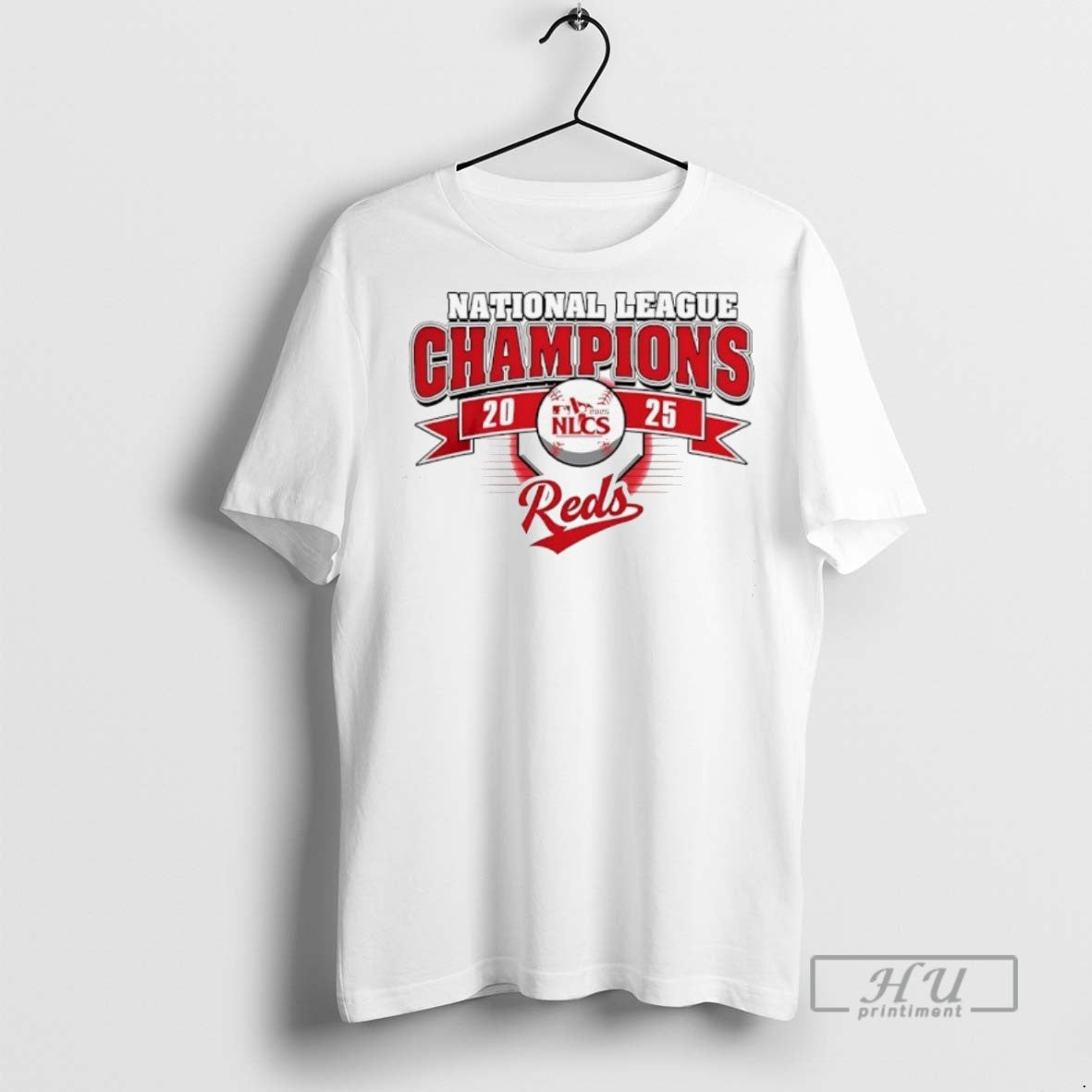 Officials Cincinnati Reds National League Champions - Adult & Kids T-Shirts, Sweatshirts & Hoodies apparel design preview 1