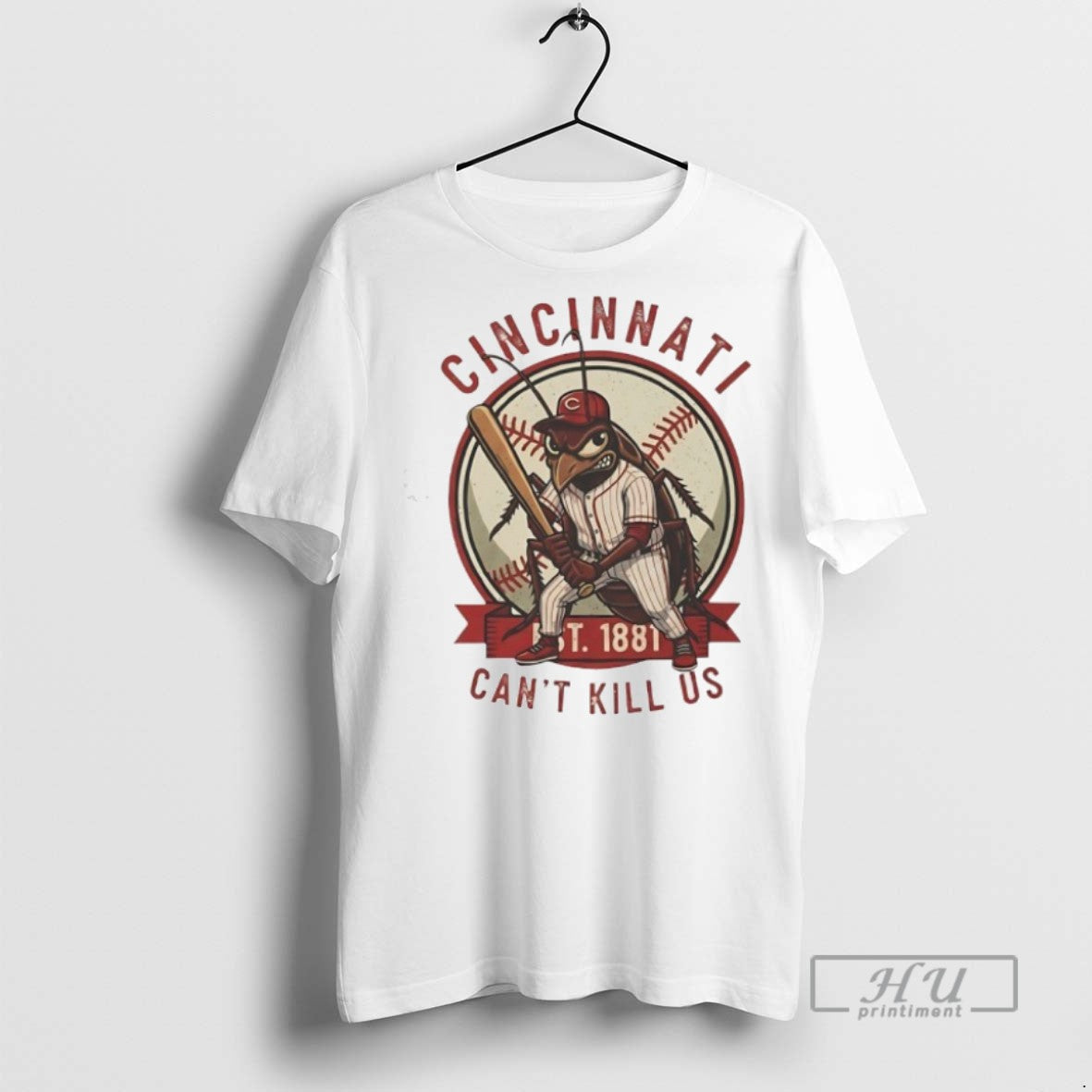 Officials Cincinnati Reds Cant Kill Us Est 1881 - Adult & Kids T-Shirts, Sweatshirts & Hoodies apparel design preview 1