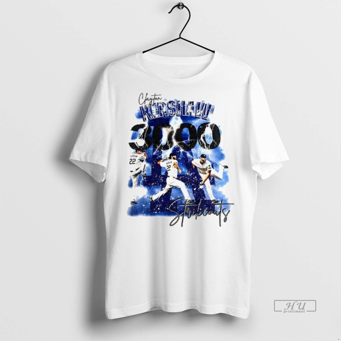 Officials Clayton Kershaw 3000 Strikeouts Los Angeles - Adult & Kids T-Shirts, Sweatshirts & Hoodies apparel design preview 1