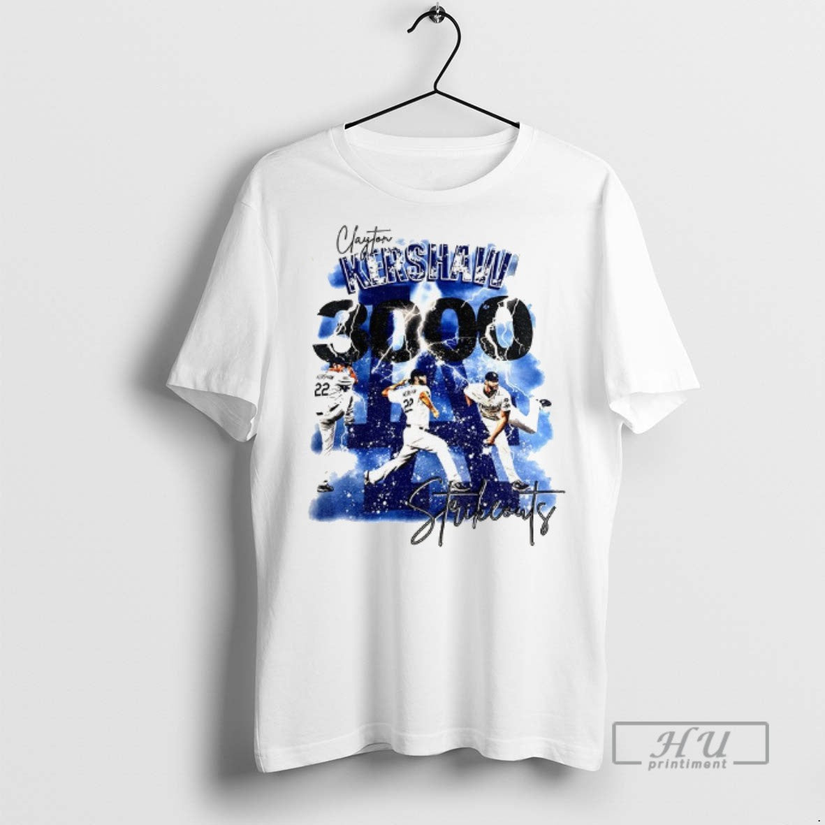 Officials Clayton Kershaw 3000 Strikeouts Los Angeles - Adult & Kids T-Shirts, Sweatshirts & Hoodies apparel design preview 1