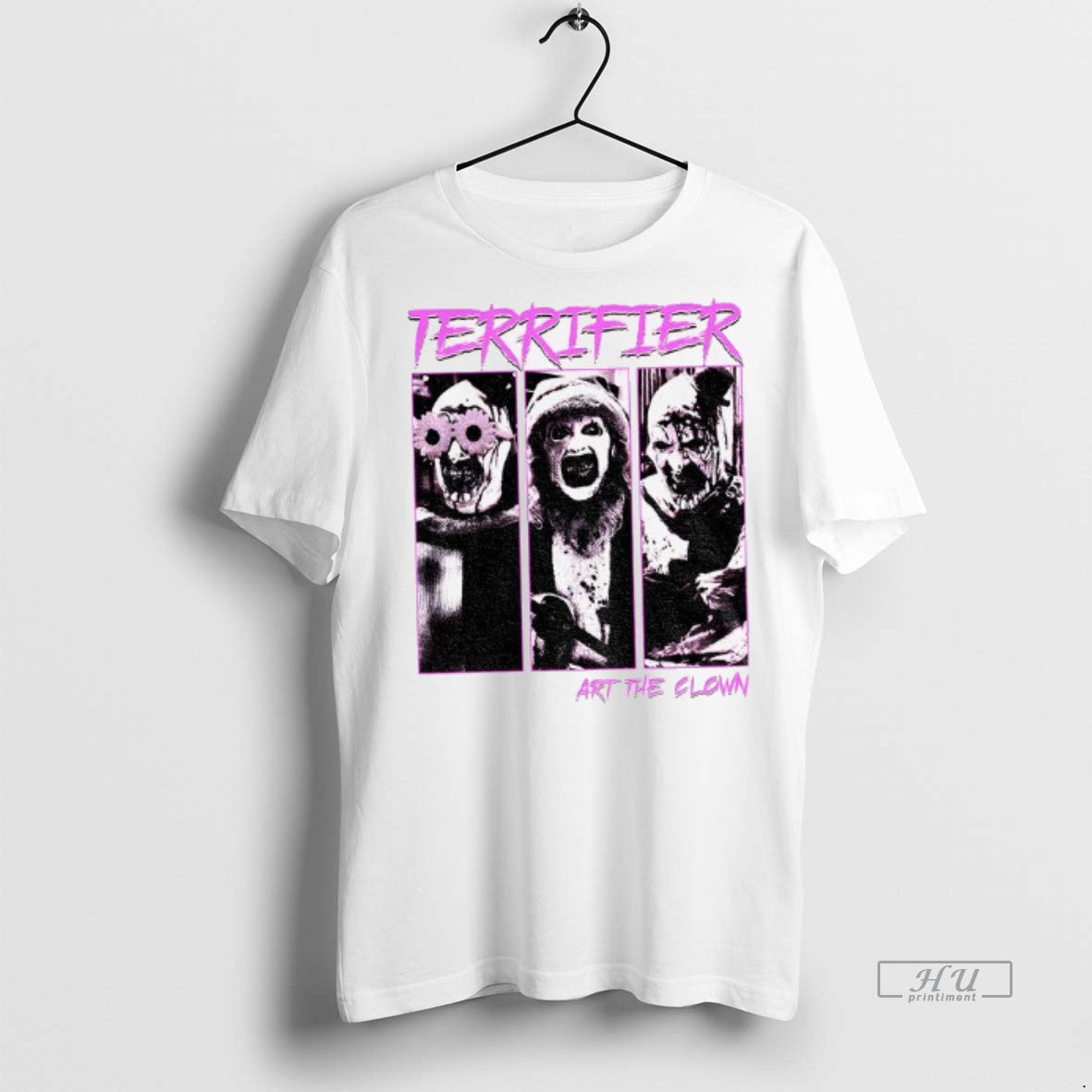 Officials Clown Terrifier Art The Scary Horror Spooky - Adult & Kids T-Shirts, Sweatshirts & Hoodies apparel design preview 1