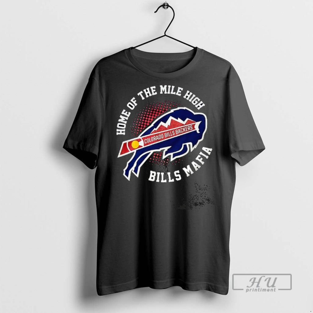 Officials Colorado Bills Backers Home Of The Mile - Adult & Kids T-Shirts, Sweatshirts & Hoodies apparel design preview 1