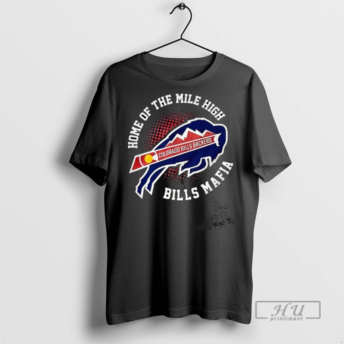 Officials Colorado Bills Backers Home Of The Mile - Adult & Kids T-Shirts, Sweatshirts & Hoodies apparel design preview 1