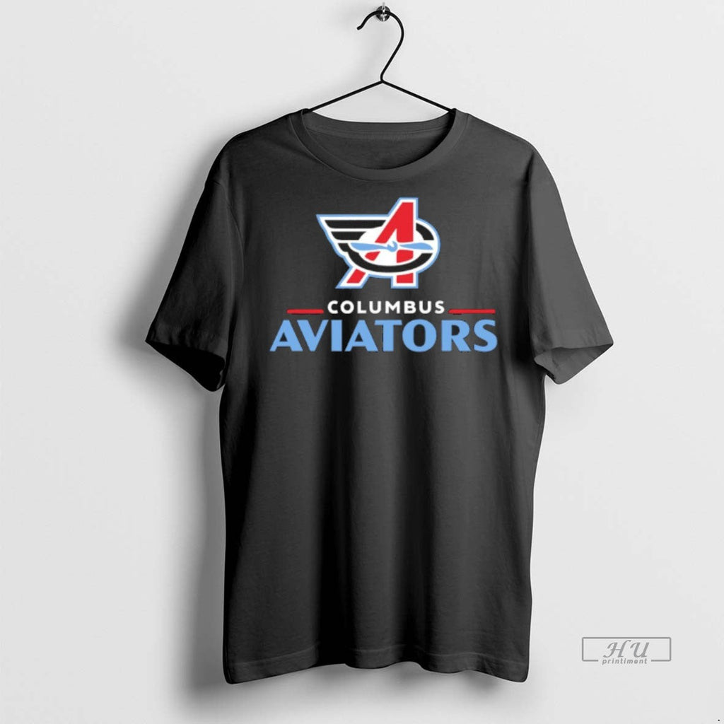 Officials Columbus Aviators Lockup Logo Sweater - Adult & Kids T-Shirts, Sweatshirts & Hoodies apparel design preview 1