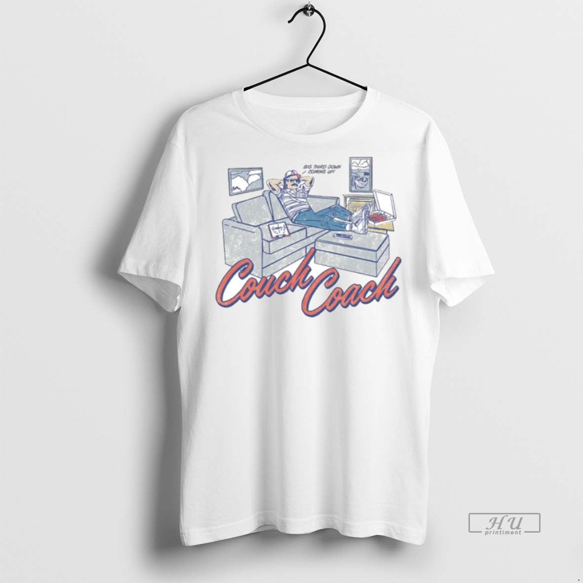 Officials Couch Coach Big Third Down Coming Up - Adult & Kids T-Shirts, Sweatshirts & Hoodies apparel design preview 1