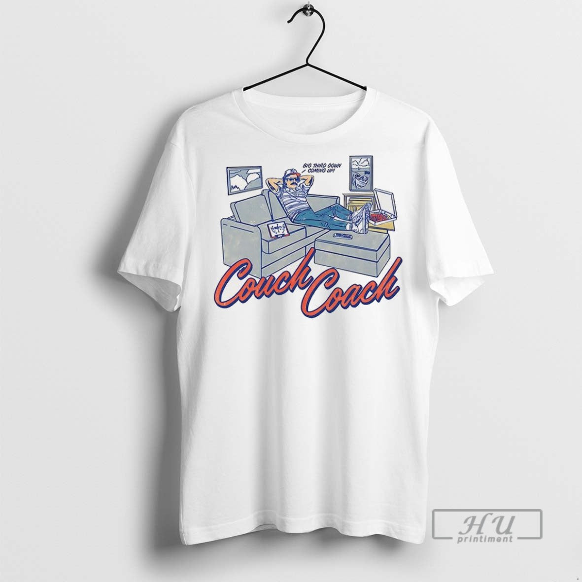 Officials Couch Coach Big Third Down Coming Up - Adult & Kids T-Shirts, Sweatshirts & Hoodies apparel design preview 1