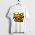 Officials Creepy Pumpkin Halloween Scary Jack O - Adult & Kids T-Shirts, Sweatshirts & Hoodies apparel design preview 1