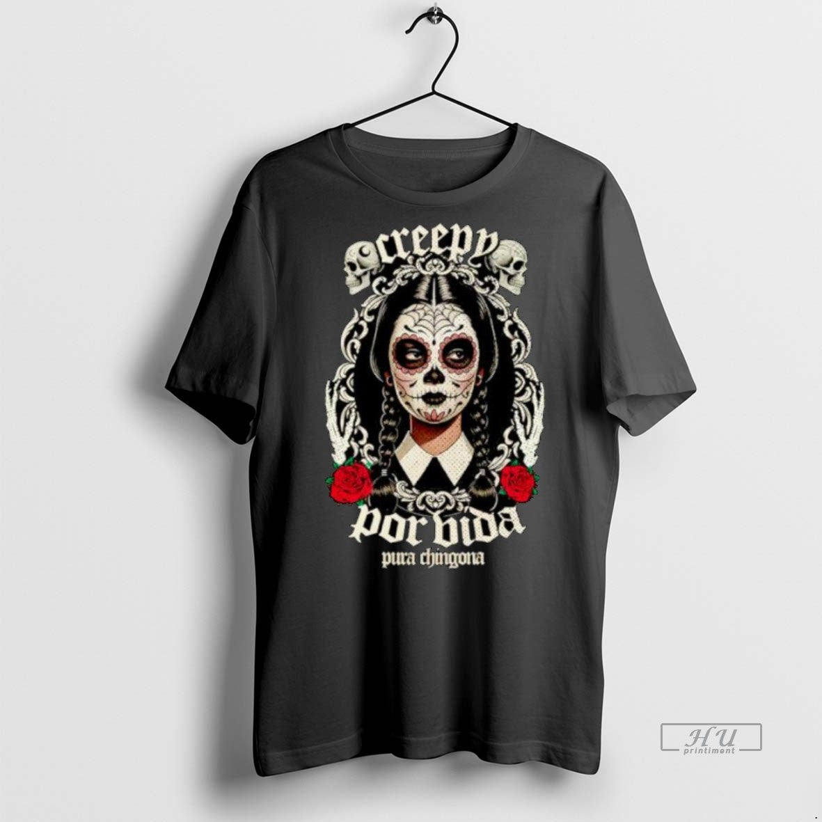 Officials Creepy Por Vida Los Muertos Ornaments - Adult & Kids T-Shirts, Sweatshirts & Hoodies apparel design preview 1
