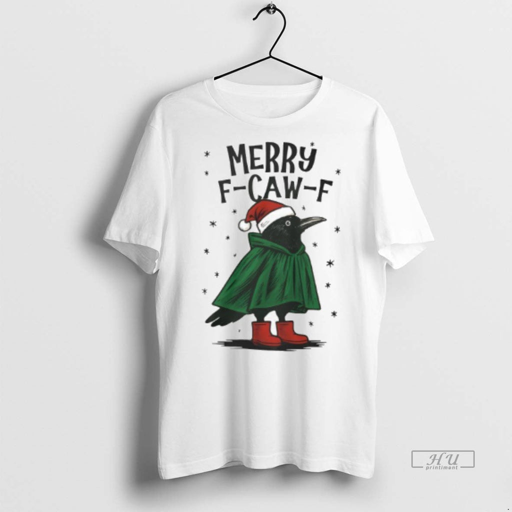 Officials Crow Christmas Merry F Caw Sweater - Adult & Kids T-Shirts, Sweatshirts & Hoodies apparel design preview 1