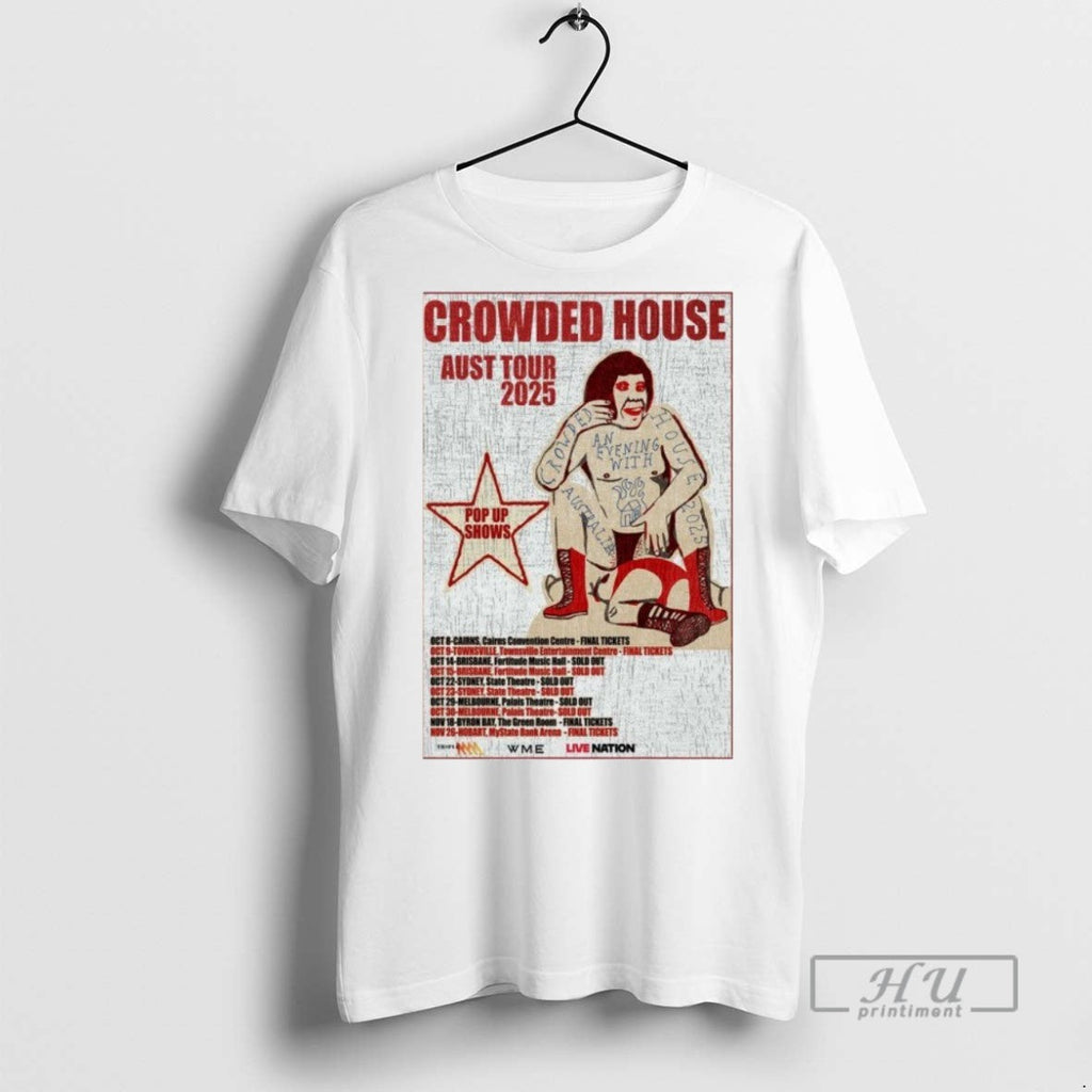 Officials Crowded House Australia Tour 2025 - Adult & Kids T-Shirts, Sweatshirts & Hoodies apparel design preview 1