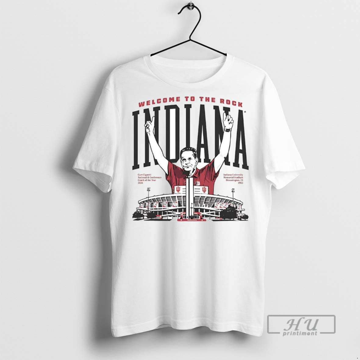 Officials Curt Cignetti Welcome To The Rock Indiana - Adult & Kids T-Shirts, Sweatshirts & Hoodies apparel design preview 1