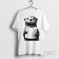Officials Cute Otter Holding Toilet Paper Funny Meme - Adult & Kids T-Shirts, Sweatshirts & Hoodies apparel design preview 1