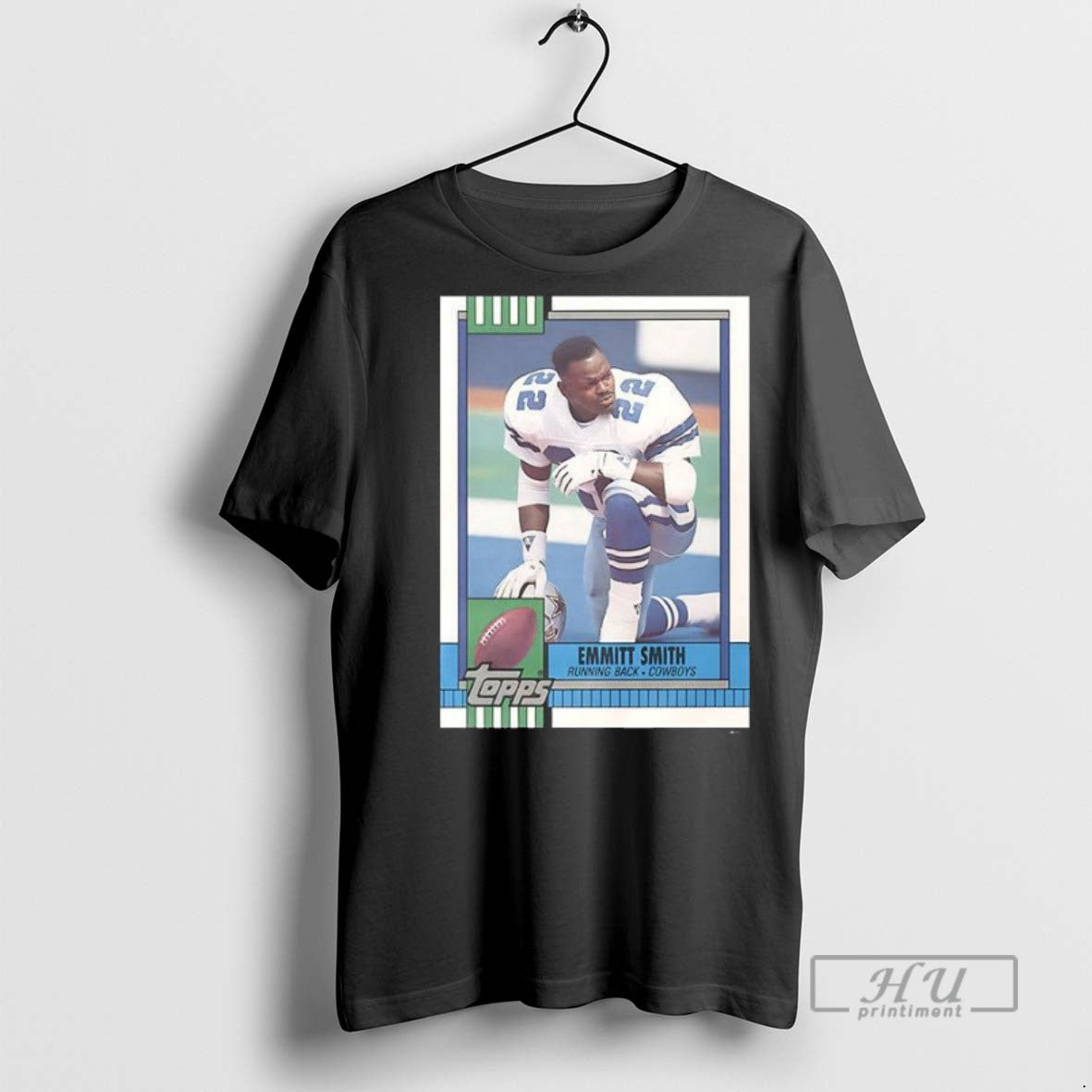 Officials Dallas Cowboys Emmitt Smith Trading Card - Adult & Kids T-Shirts, Sweatshirts & Hoodies apparel design preview 1