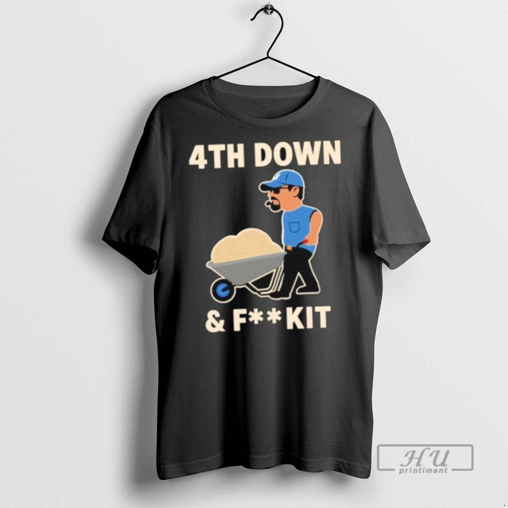 Officials Dan Campbell 4th Down And Fuck It - Adult & Kids T-Shirts, Sweatshirts & Hoodies apparel design preview 1