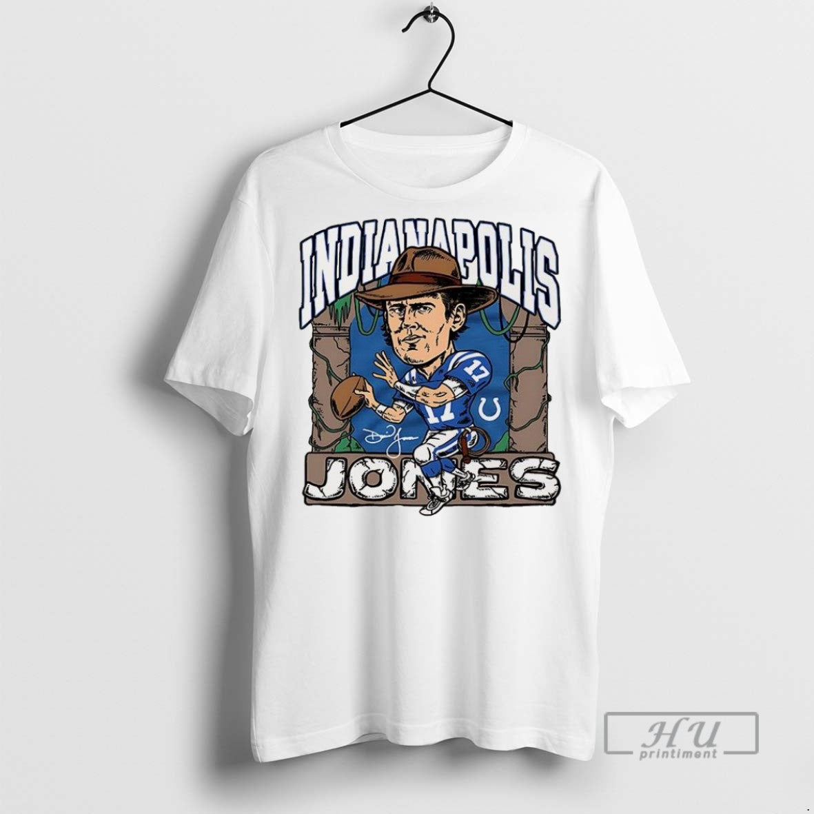 Officials Daniel Jones Royal Indianapolis Colts - Adult & Kids T-Shirts, Sweatshirts & Hoodies apparel design preview 1