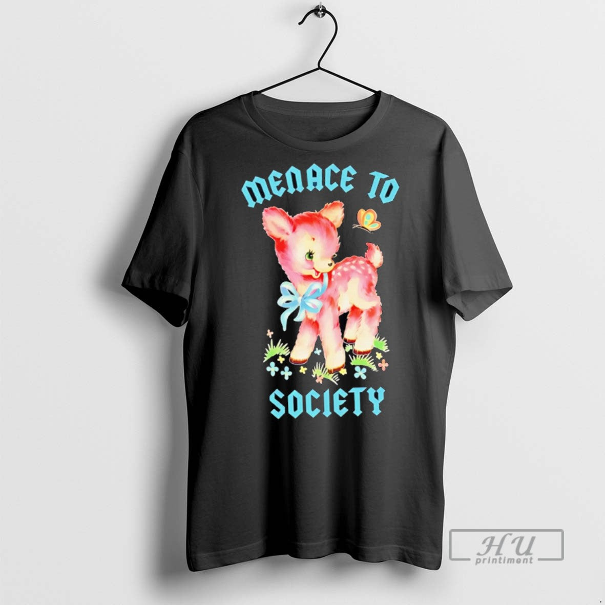 Officials Deer Menace To Society Cute - Adult & Kids T-Shirts, Sweatshirts & Hoodies apparel design preview 1