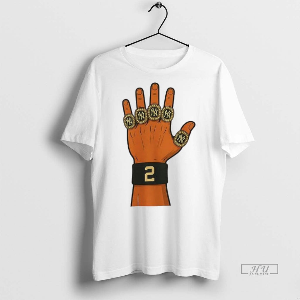 Officials Derek Jeter 5 Ring Tribute Sweater - Adult & Kids T-Shirts, Sweatshirts & Hoodies apparel design preview 1
