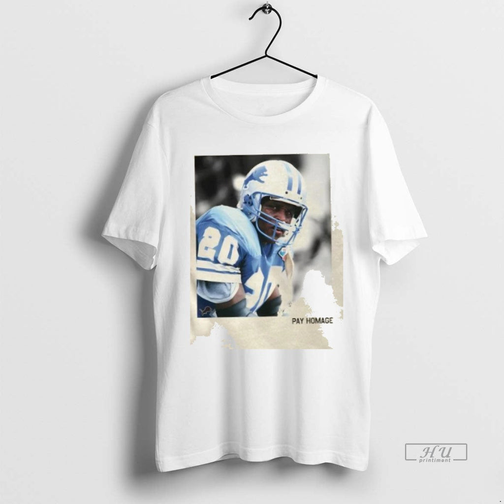 Officials Detroit Lions Barry Sanders Homage Ash Pay - Adult & Kids T-Shirts, Sweatshirts & Hoodies apparel design preview 1