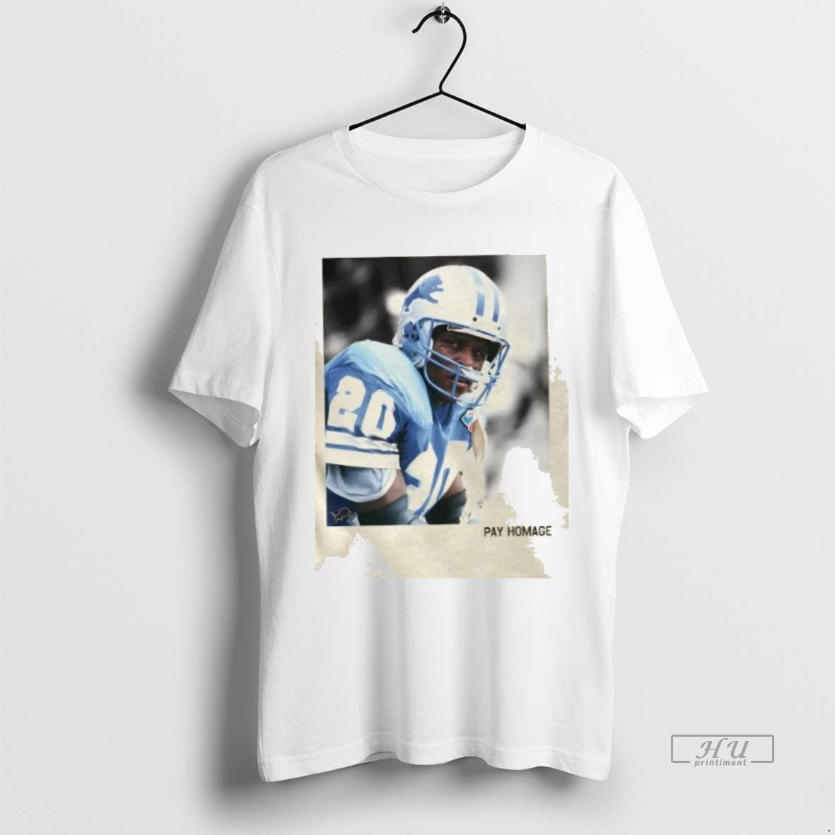 Officials Detroit Lions Barry Sanders Homage Ash Pay - Adult & Kids T-Shirts, Sweatshirts & Hoodies apparel design preview 1