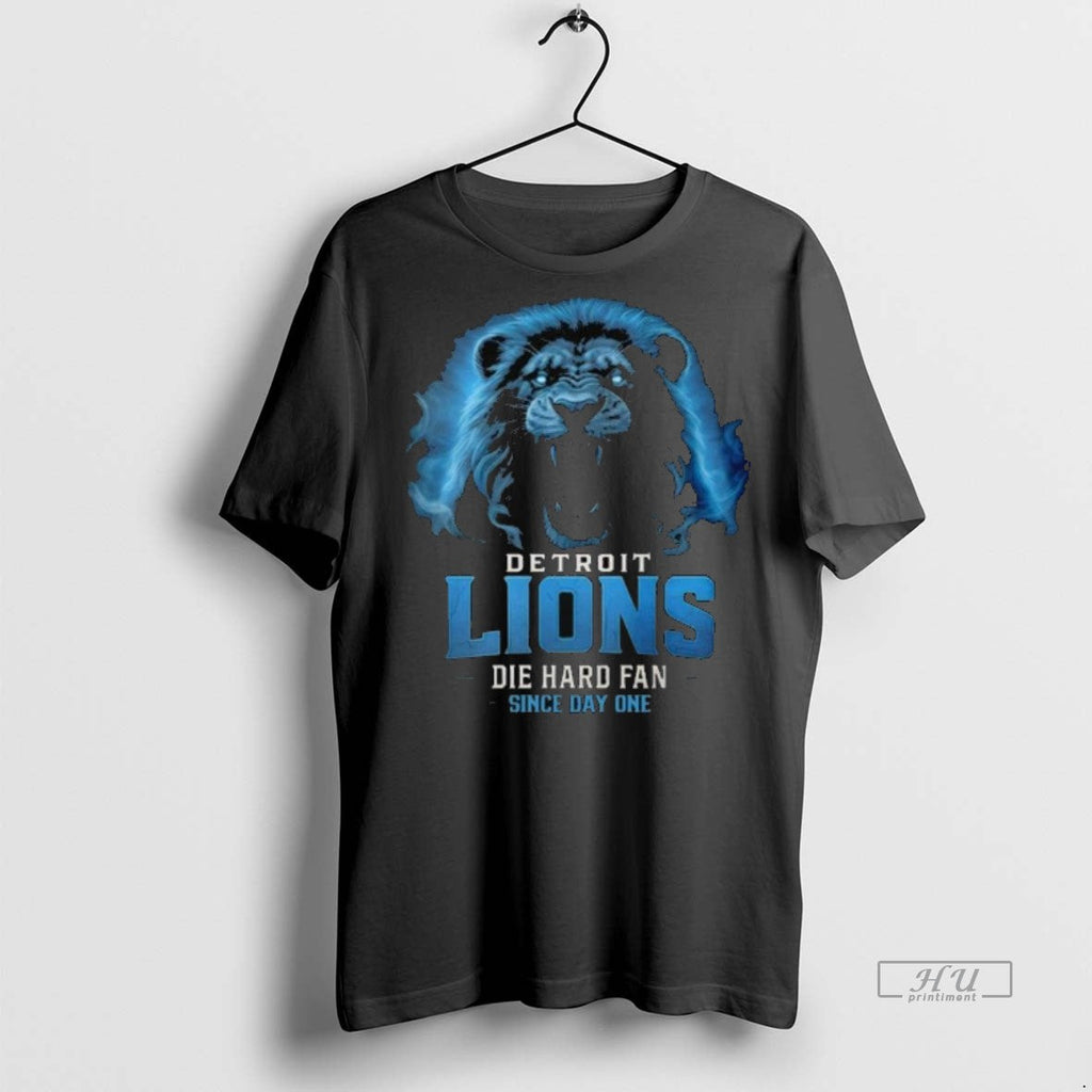 Officials Detroit Lions Die Hard Fan Since Day One - Adult & Kids T-Shirts, Sweatshirts & Hoodies apparel design preview 1
