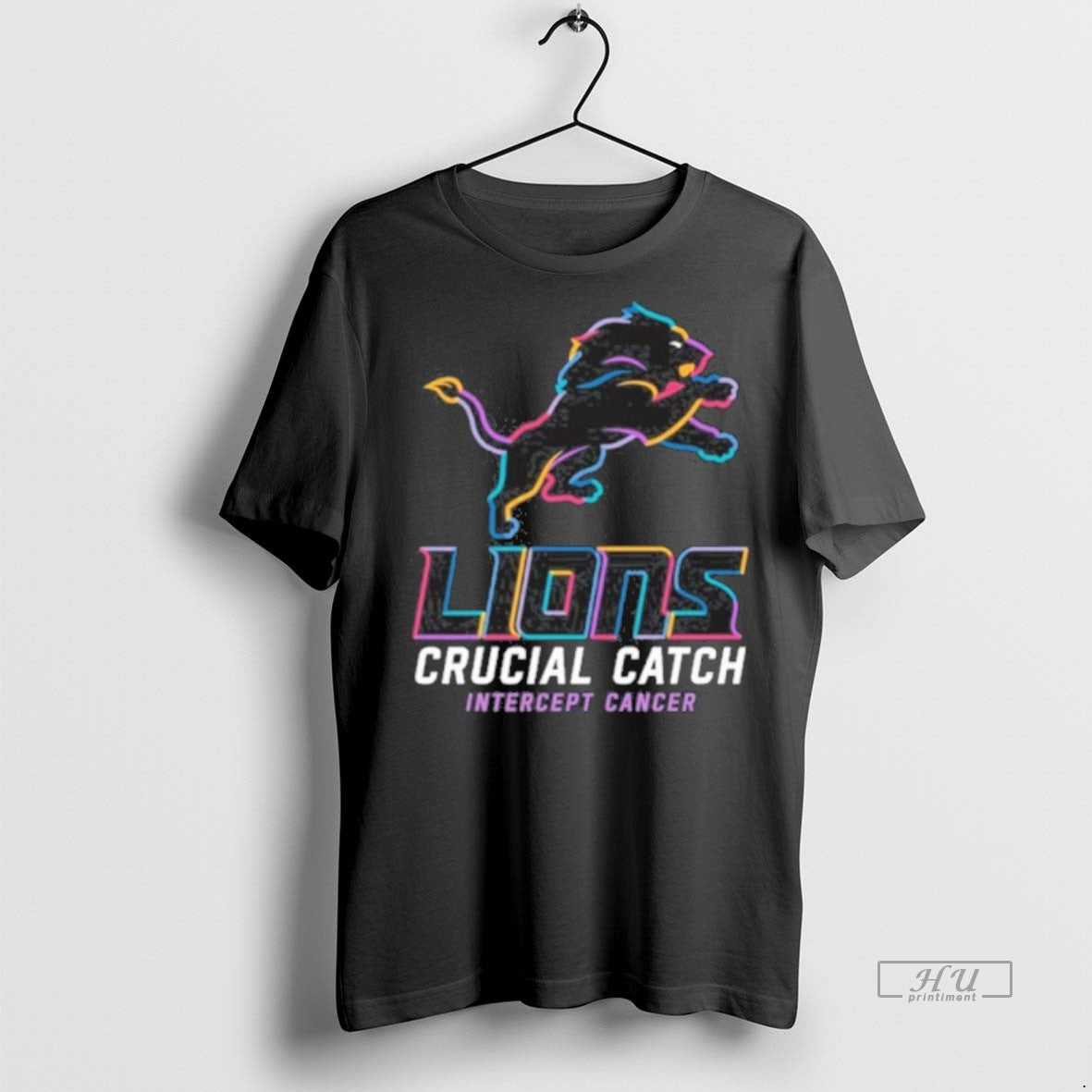 Officials Detroit Lions Logo Crucial Catch Intercept - Adult & Kids T-Shirts, Sweatshirts & Hoodies apparel design preview 1