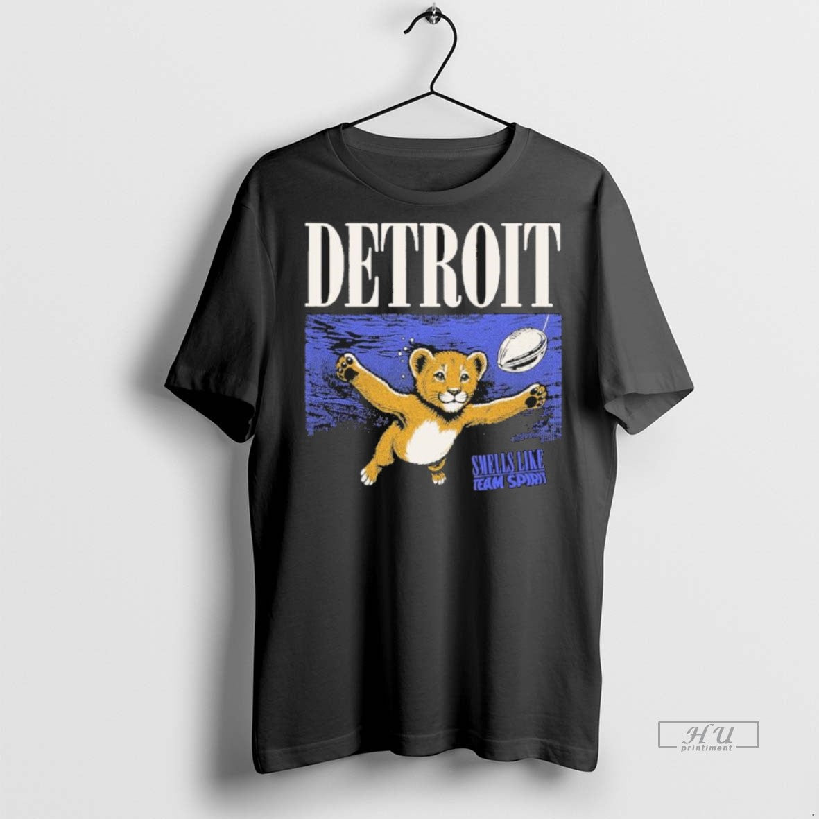 Officials Detroit Lions Smells Like Team Spirit - Adult & Kids T-Shirts, Sweatshirts & Hoodies apparel design preview 1
