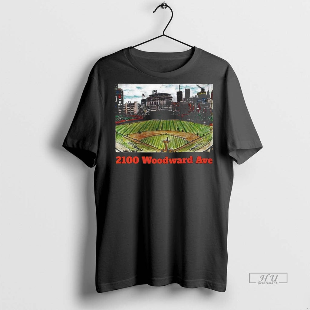 Officials Detroit Tigers 2100 Woodward Ave Comerica - Adult & Kids T-Shirts, Sweatshirts & Hoodies apparel design preview 1